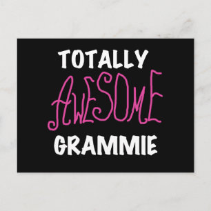 Totalt enorma Grammie rosa T-tröjagåvor Vykort
