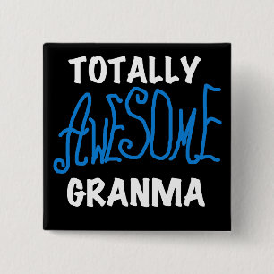 Totalt enorma Granma blåttT-tröja och gåvor Knapp