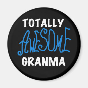 Totalt enorma Granma blåttT-tröja och gåvor Magnet