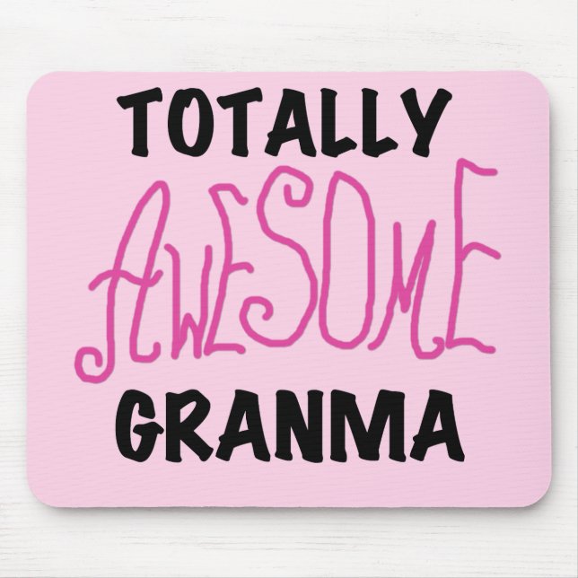 Totalt enorma Granma rosa Tshirts och gåvor Musmatta (Framsidan)