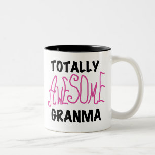 Totalt enorma Granma rosa Tshirts och gåvor Två-Tonad Mugg