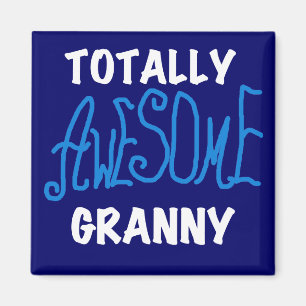 Totalt enorma GrannyblåttT-tröja och gåvor Magnet