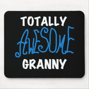 Totalt enorma GrannyblåttT-tröja och gåvor Musmatta