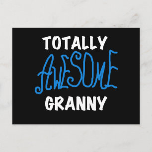 Totalt enorma GrannyblåttT-tröja och gåvor Vykort