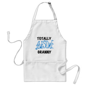 Totalt enorma GrannyblåttTshirts och gåvor Förkläde