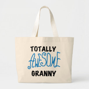 Totalt enorma GrannyblåttTshirts och gåvor Jumbo Tygkasse