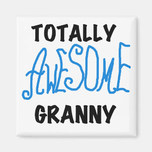 Totalt enorma GrannyblåttTshirts och gåvor Magnet