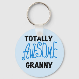 Totalt enorma GrannyblåttTshirts och gåvor Nyckelring
