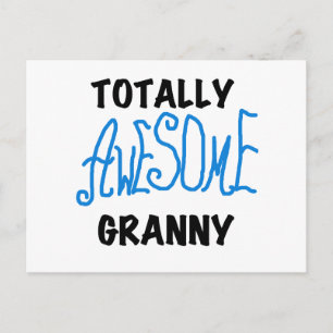 Totalt enorma GrannyblåttTshirts och gåvor Vykort