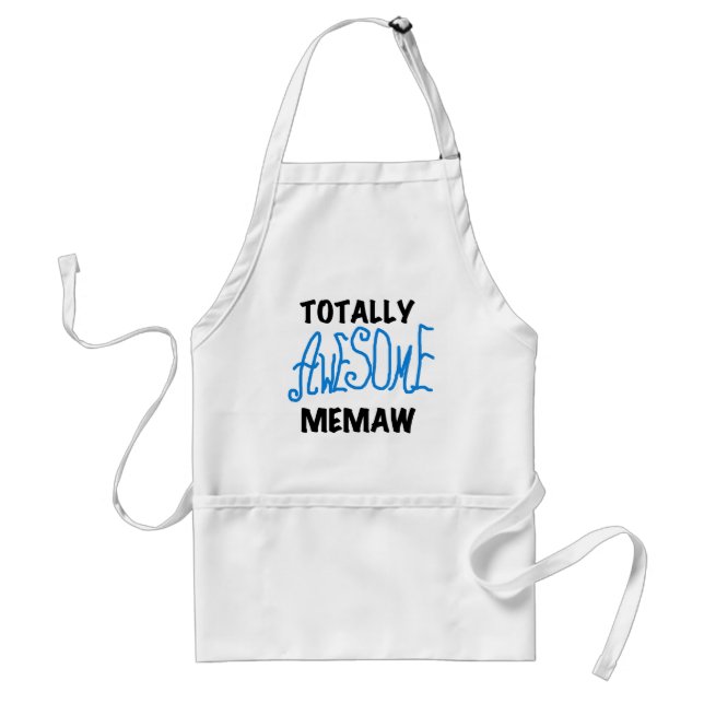 Totalt enorma Memaw blåttT-tröja och gåvor Förkläde (Framsidan)