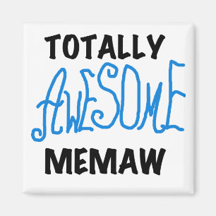 Totalt enorma Memaw blåttT-tröja och gåvor Magnet