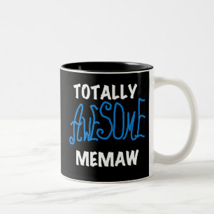 Totalt enorma Memaw blåttT-tröja Två-Tonad Mugg