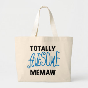 Totalt enorma Memaw blåttTshirts och gåvor Jumbo Tygkasse