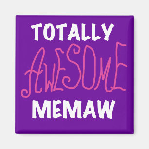 Totalt enorma Memaw rosa T-tröja och gåvor Magnet
