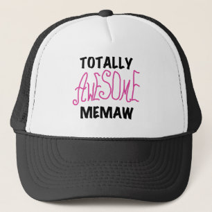 Totalt enorma Memaw rosa T-tröja och gåvor Truckerkeps