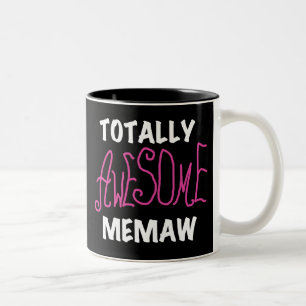 Totalt enorma Memaw rosa T-tröja och gåvor Två-Tonad Mugg