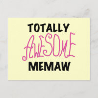 Totalt enorma Memaw rosa T-tröja och gåvor