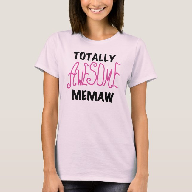 Totalt enorma Memaw rosa Tshirts och gåvor (Framsida)