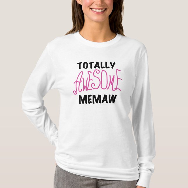 Totalt enorma Memaw rosa Tshirts och gåvor (Framsida)