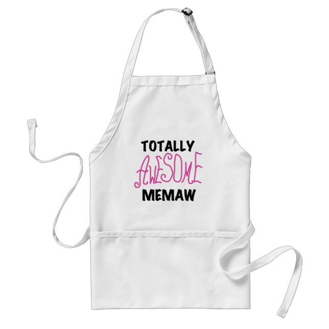 Totalt enorma Memaw rosa Tshirts och gåvor Förkläde (Framsidan)