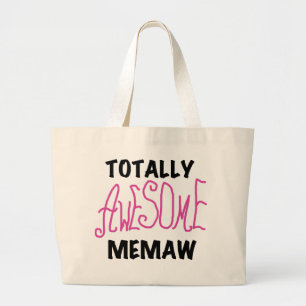 Totalt enorma Memaw rosa Tshirts och gåvor Jumbo Tygkasse
