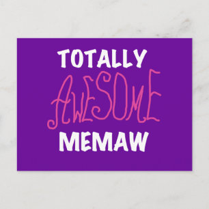 Totalt enorma Memaw rosaT-tröja Vykort