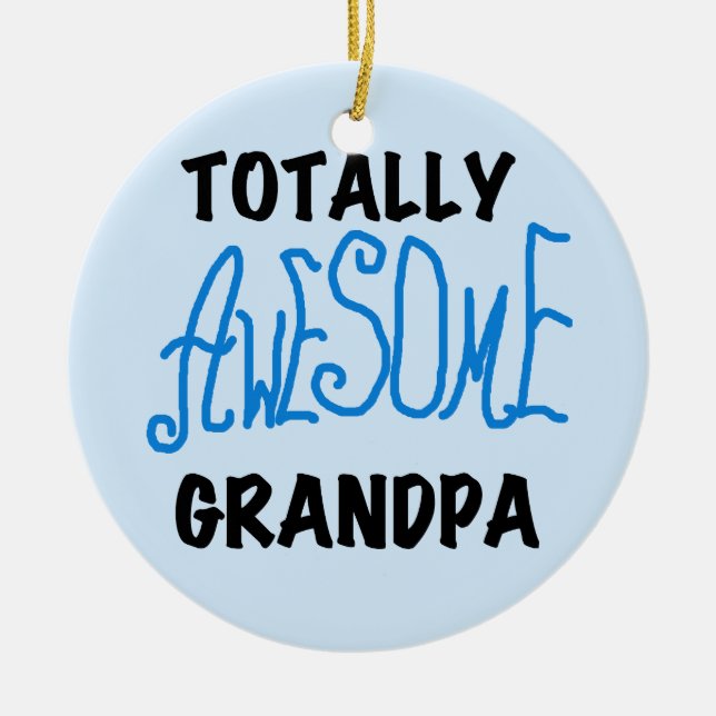 Totalt enorma morfarT-tröja och gåvor Julgransprydnad Keramik (Framsidan)