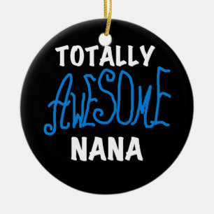 Totalt enorma Nana blåttT-tröja och gåvor Julgransprydnad Keramik