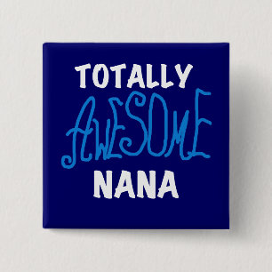 Totalt enorma Nana blåttT-tröja och gåvor Knapp