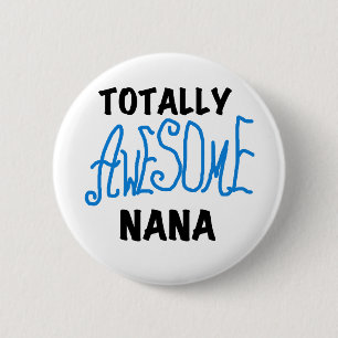 Totalt enorma Nana blåttT-tröja och gåvor Knapp