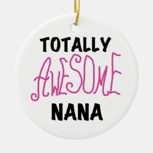 Totalt enorma Nana rosa T skjortor och gåvor Julgransprydnad Keramik