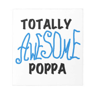 Totalt enorma PoppaTshirts och gåvor Anteckningsblock
