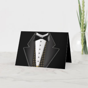Totalt formell tuxedo kort