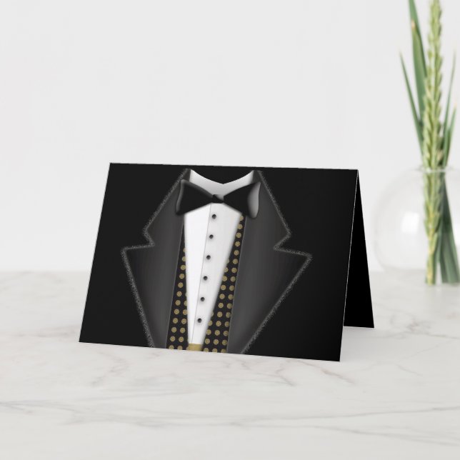 Totalt formell tuxedo kort (Framsida)