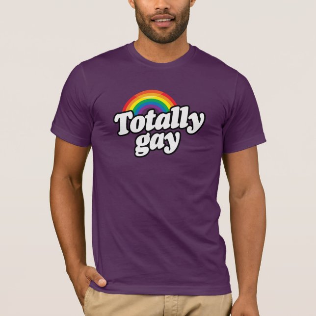 TOTALT GLAD REGNBÅGE - .PNG TEE SHIRT (Framsida)