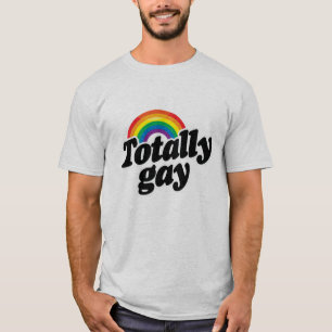 TOTALT GLAD REGNBÅGE - VIT - .PNG T-SHIRT