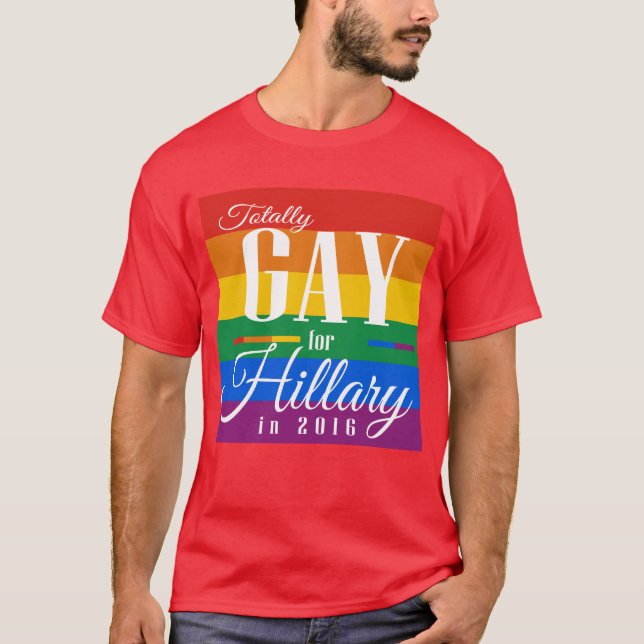 TOTALT GLATT FÖR HILLARY - .PNG TEE (Framsida)