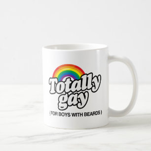 TOTALT GLATT FÖR POJKAR MED SKÄGG - .PNG KAFFEMUGG