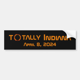 Totalt Indiana 2024 Solar Eclipse Bildekal