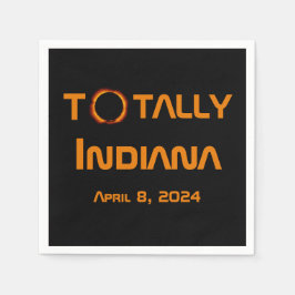 Totalt Indiana 2024 Solar Eclipse Pappersservett