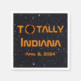 Totalt Indiana 2024 Solar Eclipse Pappersservett
