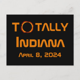 Totalt Indiana 2024 Solar Eclipse Vykort