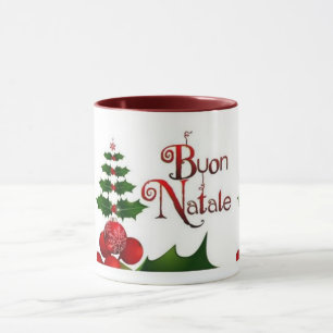 TOTALT ’ITALIENSKA KRISTMAS BUON NATALE’ MUGG