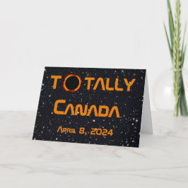 Totalt Kanada 2024 Solar Eclipse Kort