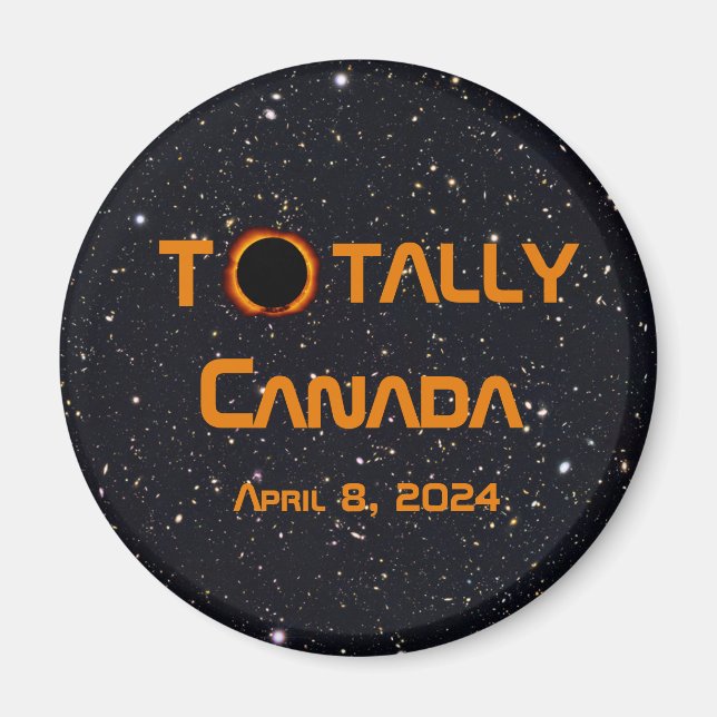 Totalt Kanada 2024 Solar Eclipse Magnet (Framsidan)