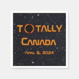 Totalt Kanada 2024 Solar Eclipse Pappersservett