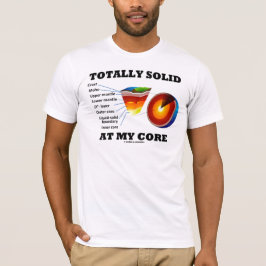 Totalt kärnar ur heltäckande på mitt (lagrar av tee shirt