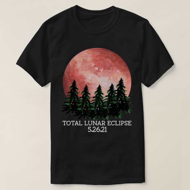 Totalt Lunar Eclipse 5 T Shirt (Design framsida)