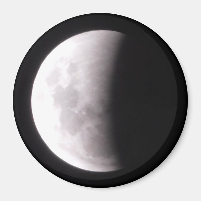 Totalt Lunar Ecnere Full Moon Photo Magnet (Framsidan)