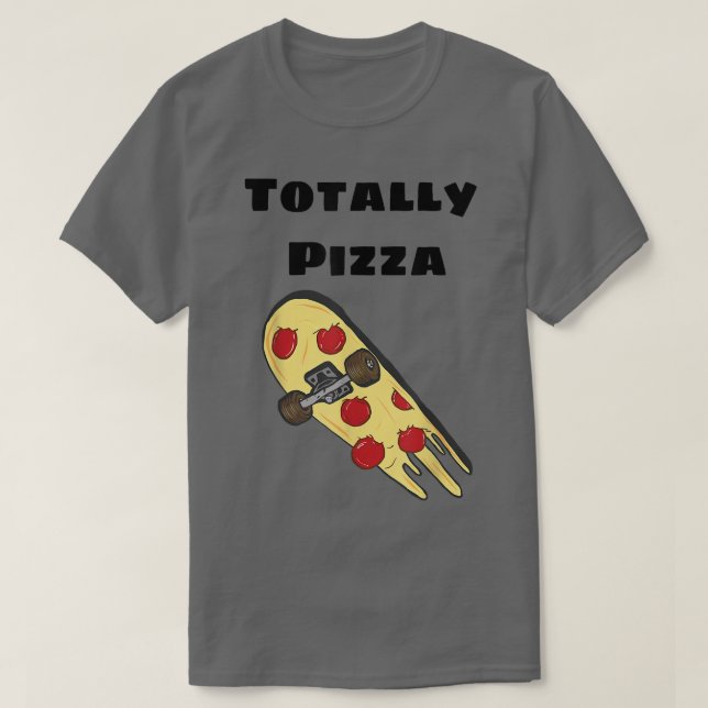 Totalt Pizza Skateboardety 32785598 T Shirt (Design framsida)